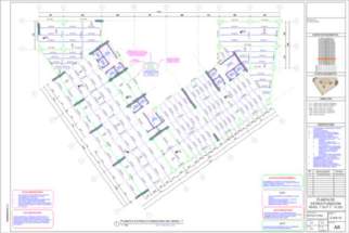 Vista de un plano estructural